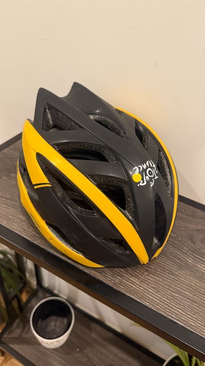 Black And Yellow Cycling Helmet